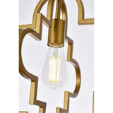 Living District Sandara 1-Light Mid-Century Metal Pendant In Brass