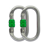 Heavy Duty Locking Climbing Carabiner Clip CE Rated 25 kN 5600 LB Rugged Terrain Approved Industrial Strength Twist Lock Carabin