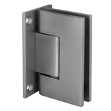 CRL Geneva 037 Series Satin Chrome Wall Mount Full Back Plate Standard Hinge