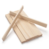 Wood Strips Trim Slats for Crafts, Square Wooden Dowels Wooden Sticks for Crafts, 3/81.515, 15 PCS Wood Dowel Rods, Unfi