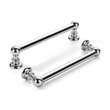 khtumeware 2 Pack 5 inch(128mm) Hole Center Vibrant Polished Chrome Cabinet Pulls Solid Heavy-Duty Kitchen Cabinet Hardware for