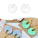 Xaekicr Polymer Clay Cutters - 2PCS Shell Swirl & Abstract Arch Clay Cutters for Polymer Clay Jewelry, Clay Tools and Earring Cu