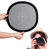 Sedremm Gray/White Balance Card,12x12 Inch (30x30cm) Portable Focus Board Two Sides Double Face 18% Grey/White Balance Reference