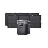 EF ECOFLOW Solar Generator Delta 2 Max 2048Wh with 2x160W Solar Panel, 2400W Portable Power Station LFP Battery, Up to 3400W AC