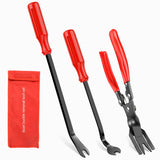 Nilight 3PCS Clip Pliers Set & Fastener Remover Auto Trim Removal Tool Kit Auto Upholstery Combo Repair Kit with Storage Bag for