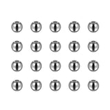 HARFINGTON 20pcs Beads 6mm Stainless Steel 2mm Hole Dia Bead for DIY Crafts, Silver Tone