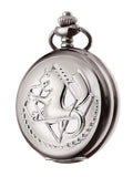 BOSHIYA Fullmetal Alchemist Pocket Watch with Chain Vintage Quartz Pocket Watch for Cosplay Accessories Anime Merch