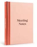 Meeting Notebook for Work Professional Planner for Notes, Agendas, and Project Tracking, 100 Meetings Brick Red