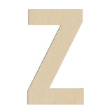 HILAZA 17 Inch Large Wooden Letter Z, 1/4 in Thick Big Wood Letter for Wall Decor Crafts