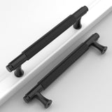 Coinkoly 10 Pack 5(128mm) Matte Black Cabinet Pulls Knurled Kitchen Cabinet Handles Drawer Pulls Cupboard Hardware for Cabinets