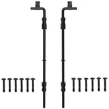 Sdstone 24 Inch Heavy Duty Cane Bolt Gate Drop Rod Hardware Ground Latch for Wooden Fences,Metal Gates Doors Stopper for Gate Gr