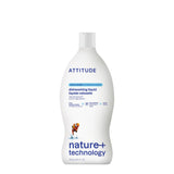 ATTITUDE Dishwashing Liquid, EWG Verified, Vegan Dish Soap, Plant Based, Naturally Derived Products, Wildflowers, 23.7 Fl Oz