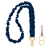 Hovmwey Scrunchie Teacher Lanyards for ID Badges Keys, Cute Long Neck Key Lanyard Straps for Women Card Holder Keychain Wallet(