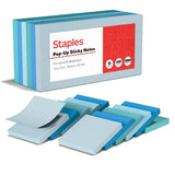 Staples 24295905 Stickies Standard Notes 3-Inch X 3-Inch Assorted 100 Sh./Pad 12 Pads/Pk