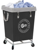 STORAGE MANIAC Commercial Laundry Hamper with Heavy Duty Steel Frame, 160 L Industrial Laundry Basket Cart with Wheels for Hotel