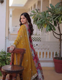Wedani Floral Print Anarkali Kurta Set With Dupatta For Women (In Alpha L Regular Pink),PINK,L,Georgette,Anarkali,