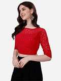 Pujia Mills Blouse For Women Blouse Readymade Stylish Design Blouses For Women Readymade Blouse For Women Stylish Fancy Blouse Stitched Blouse For Women Saree Blouse Red Blouse Readymade Red 36