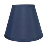 Urbanest Coolie Hardback Lampshade, Faux Silk, 5-inch by 9-inch by 7-inch, Navy Blue, Spider Washer Fitter