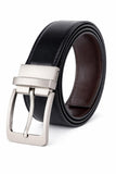 Usl Reversible Vegan Leather Belt For Men Black & Brown, 2In1 Formal/Casual Upto 54 Inches Of Waist (54)