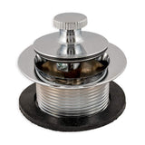 Eastman LiftnTurn Bathtub Drain Assembly Kit with Strainer and Stopper, 11/2 Inch x 11.5 Coarse Thread, Chrome Plated, 35233