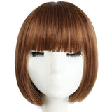 HSPCYGG Bob Wig,Short Costume Wigs Synthetic 10 Wigs with Bangs for Women Flame retardant Halloween Straight Girls Daily Wig (10