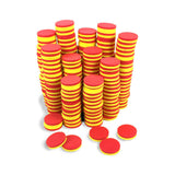EAI Education QuietShape Foam Double-Sided Magnetic Two-Color Counters - Set of 200
