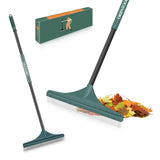ORIENTOOLS Artificial Turf Rake, Curved Grass Rake with 4-Section Adjustable Steel Handle from 30 to 53, Hand Telescopic Brush,