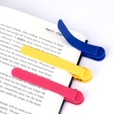 Silicone Automatic Bookmark Clip, 3 Pcs Smart Page Marker for Reading Books, Flexible Silicone Book Page Holder, Reusable Bookma