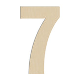 HILAZA 17 Inch Large Wooden Number 7, 1/4 in Thick Big Wood Letter for Wall Decor Crafts