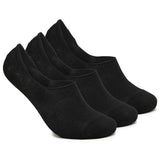 Xjarvis Anti-Slip No Show Low Cut Loafer Socks For Men & Women With Combed Cotton For Sports Running & Hiking Pack Of 3 Black (Free Size),Black,,B0B4G2KS36
