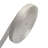 Chenkou Craft Solid Organza Ribbon 1/2 White 1 Roll 50 Yards Craft Bow Party Decoration Packing Ribbons (White, 1/2(12mm))
