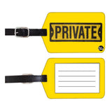 Nutcase Designer Luggage Travel Baggage Tags Single Tag With Name Card Inside Private