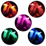 2win2buy 5 Pairs LED Light Up Shoelaces Casual Sneaker Waterproof Plastic Shoe Strings Halloween Christmas Party Disco Dancing H