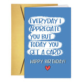 Funny Birthday Card For Dad Father Stepfather, Humorous Birthday Cards&Gifts From Son Daughter Kids, Daddy Bday Gift Decor Ideal