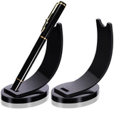 Maitys 2 Pieces Acrylic Electronic Pen Holder Pen Display Stand Pencil Display Holder Fountain Pen Ballpoint Pen Display Rack fo