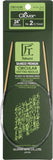 Clover Bamboo Circular 24 No. 2, US 2 (2.75mm), 24 Inches, Transparent