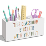 nvucamd Boho Classroom Pen Pencil Holder for Desk, Boho Office Desk Accessories, Back to School Pen Holders Organizer for Studen