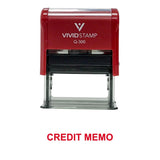 Credit Memo Office Stamp (Red Ink) Large