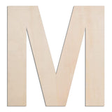 MGTECH 12 Inch Large Wooden Letter M, 1/4 in Thick Big Wood Letter for Crafts and Wall Decor
