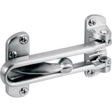 Defender Security U 10308 Prime Line Swing Bar Lock, 21/2 in W, Die Cast Zinc, Satin Nickel
