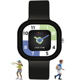 Spiky Rectangle Analouge Wrist Watch For Kids Girls & Boys | Simple School Watch | Unbreakable Silicone Strap | Best Birthday Gi
