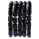 Natural Black Agate Cylinder Tube Beads 10x14mm 38cm/str Loose Semi Gemstone Stone Beads for Making Bracelets Necklace