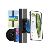 Magnetic Golf Cart Phone Holder with Strong Magnets & Safety Strap Double Protection Fit for Magsafe iPhone/Galaxy/Google Pixel,