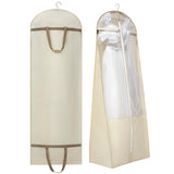 ANZORG 70 Bridal Wedding Dress Bag for Long Gowns Travel Garment Bag for Prom Evening Dress Petticoat With 15.7 Gusset (BEIGE)