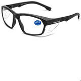 ProtectX Safety Reading Glasses 2.5 Diopter Scratch Resistant Anti Fog Polycarbonate Lenses ANSI Z87.1 Rated with UV Protection