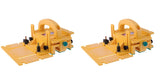 MICROJIG GRR-RIPPER GR-200 Advanced Adjustable Table Saw Pushblock, 2-Pack, Yellow