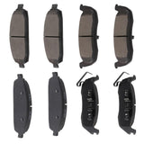AUTOMUTO 8PCS Front & Rear Semi-Metallic Disc Brake Pads Set D1087 D1181 For Jeep Commander 2006-2010,For Jeep Grand Cherokee 20