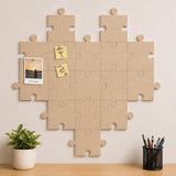 QUIET CANVAS DIY Puzzle Pinboard, 1x1 ft, Pack 8, 50 Push Pins (Sand)