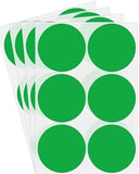 Blackdreams 300 Piece Green Color 50Mm (2 Inch) Round Dot Sticker Self Adhesive Labels Writable Surface For Kids Activity, File