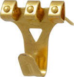 Hillman HangingHardware 122196 Brass Professional Picture Hangers (75lb) 2 Pack, No Size, 2 Piece